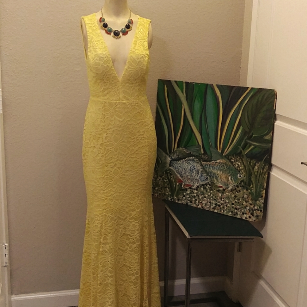Sunny Yellow Occasional Dress